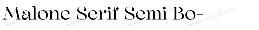 Malone Serif Semi Bo字体转换